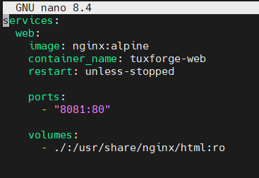 Fichier docker_compose.yml de Nginx