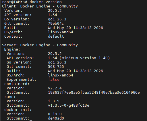 Version de Docker